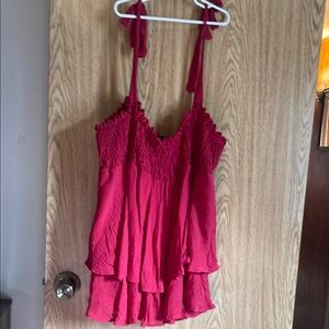 Shein Red Flowy Cami